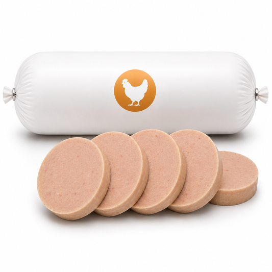 Hundewurst Huhn - Hundefutter aus 95% Hühnerfleisch