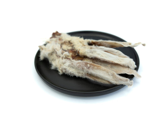 Kaninchenohren mit Fell