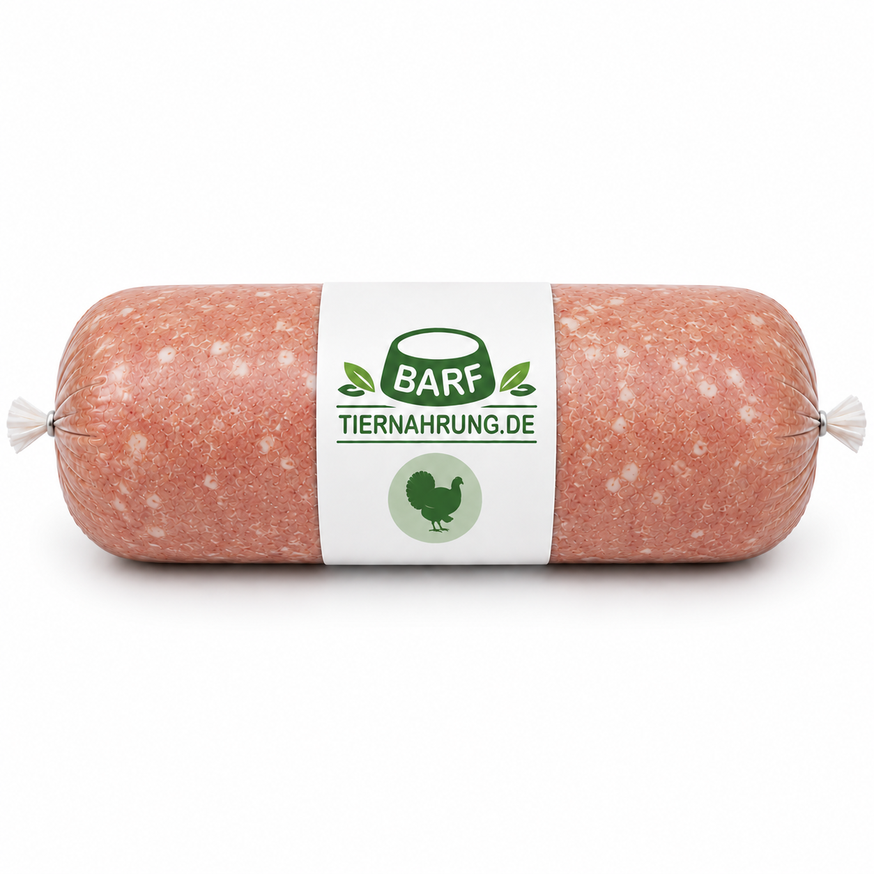 BARF Putenfleisch mit Knochenanteil für starke Knochen und gesunde Zähne - gewolftes Tiefkühl-Hundefutter